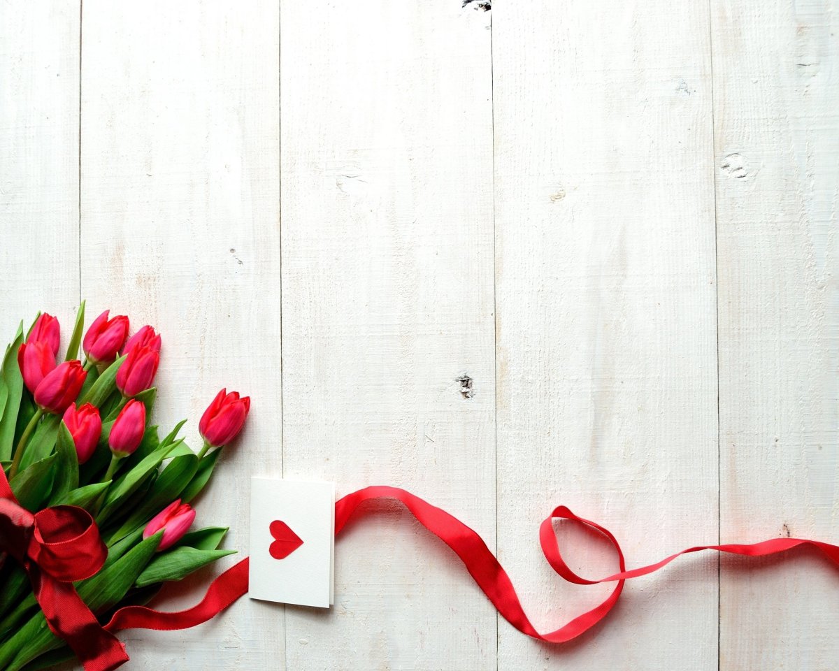 Визитка тюльпаны