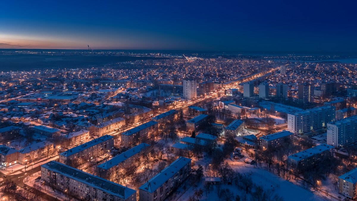 Зима Тольятти Центральный район
