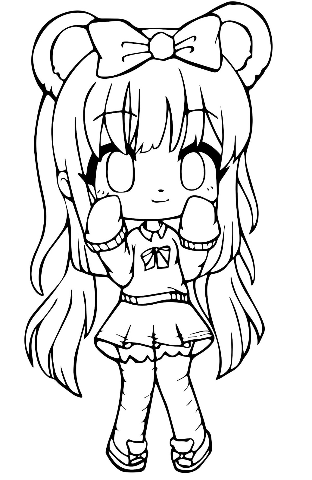 Раскраска гача лайф