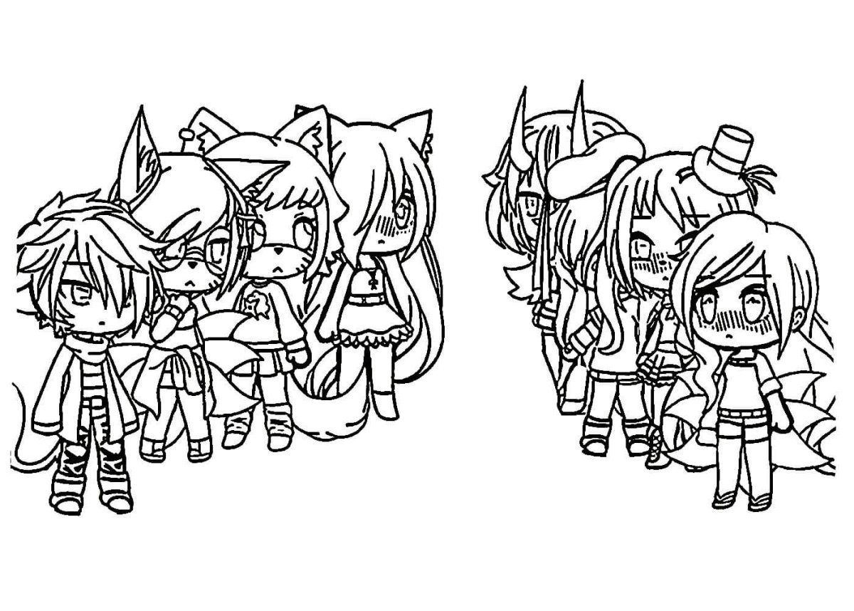 Гача лайф разрисовка