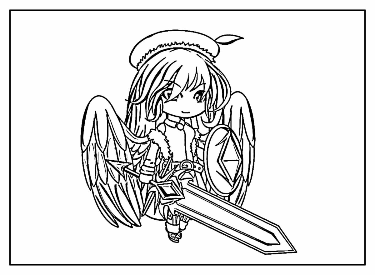 Чёрно белые рисунки гача