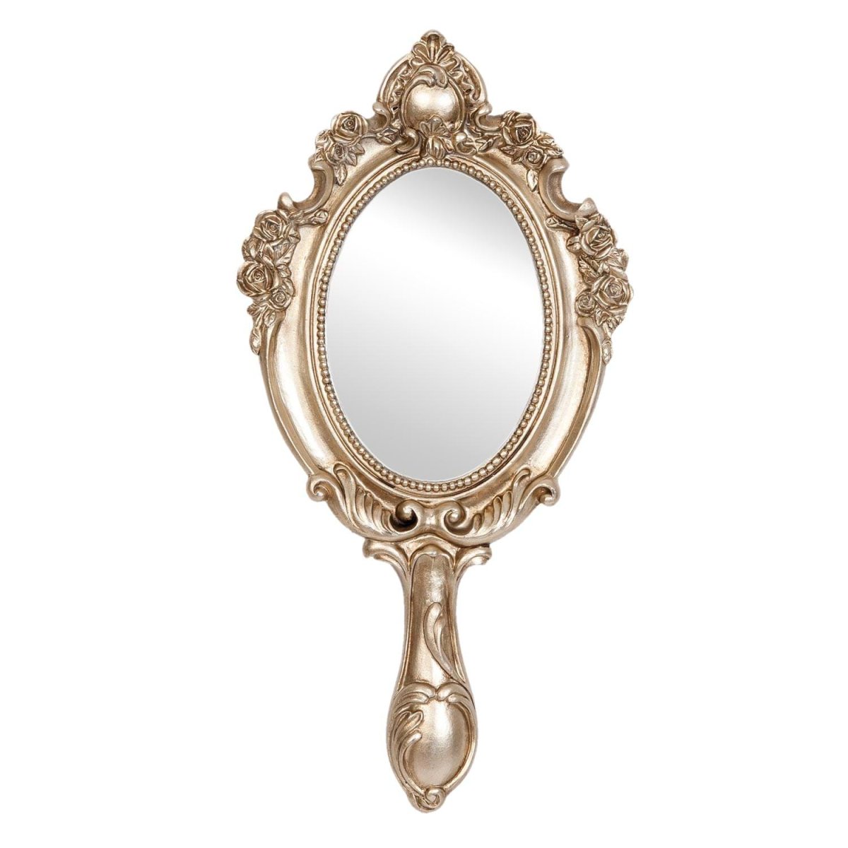 Старинное зеркало с ручкой