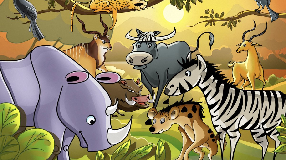 Животные Африки для детей