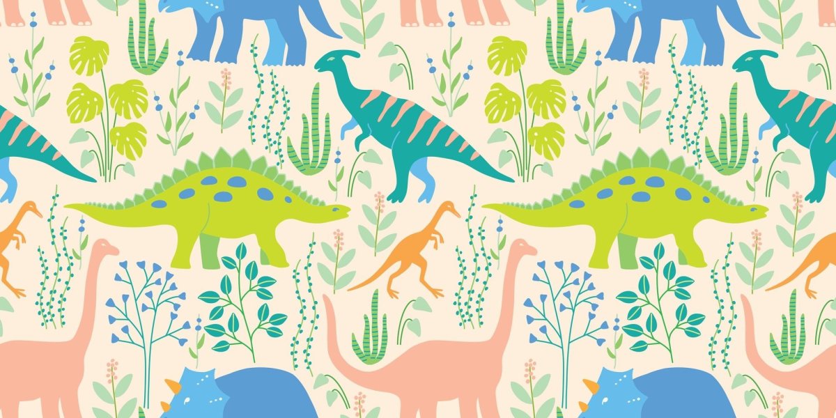 Детские обои с динозаврами