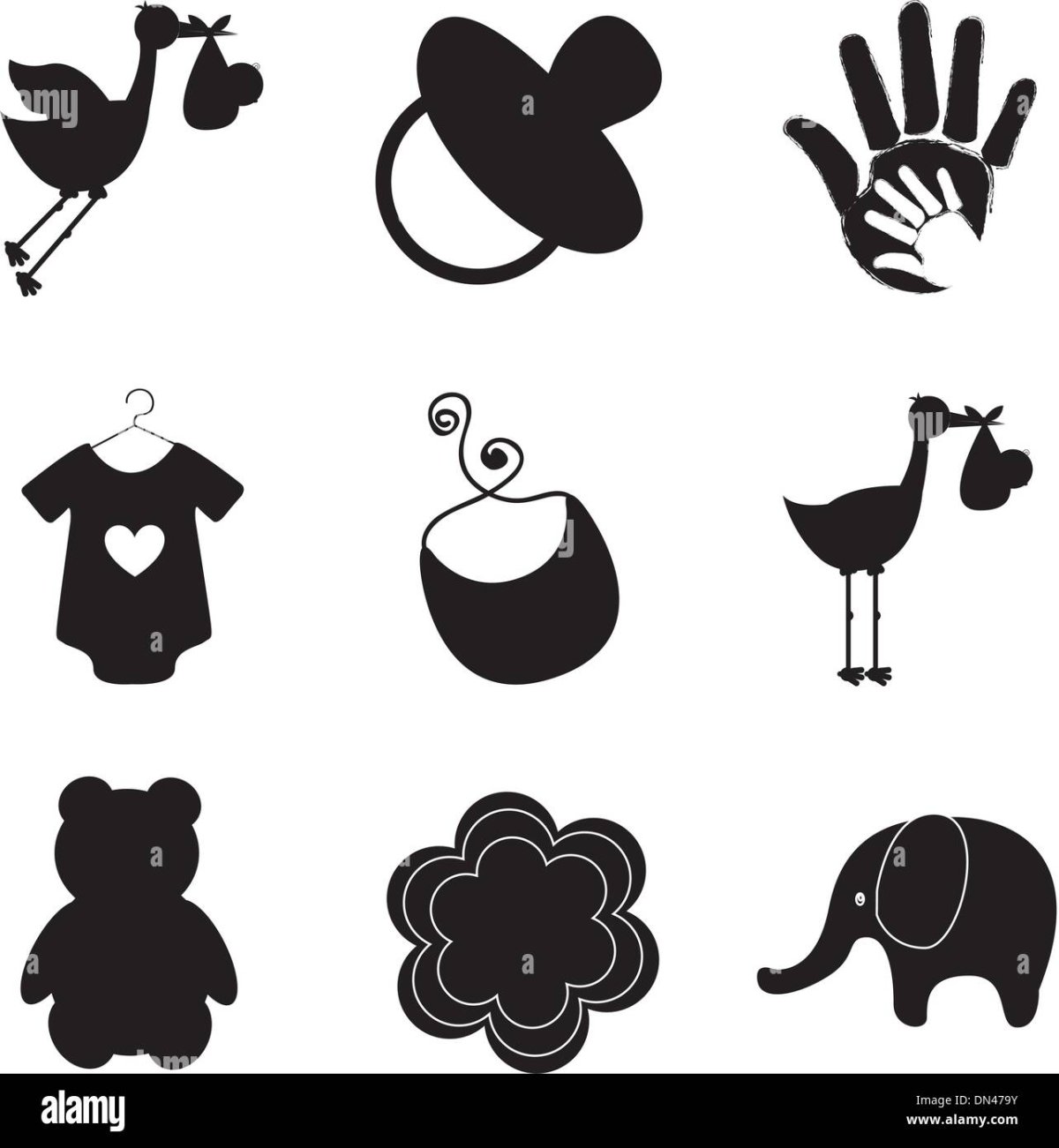 Черно белые карточки для новорожденных