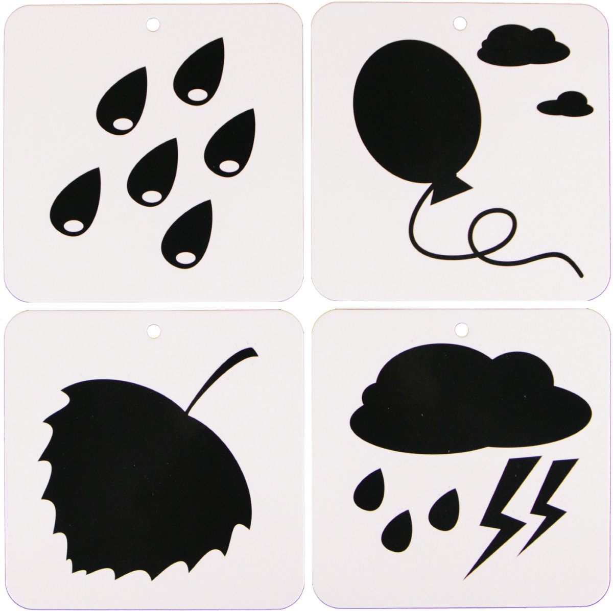 Черно белые карточки для новорожденных