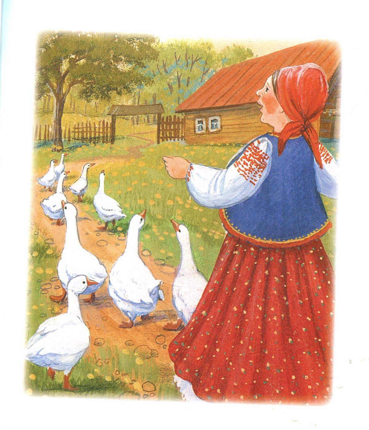 Произведение Ушинского гуси