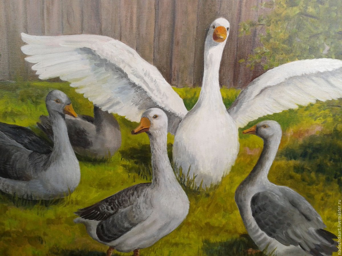 Животные и птицы в живописи