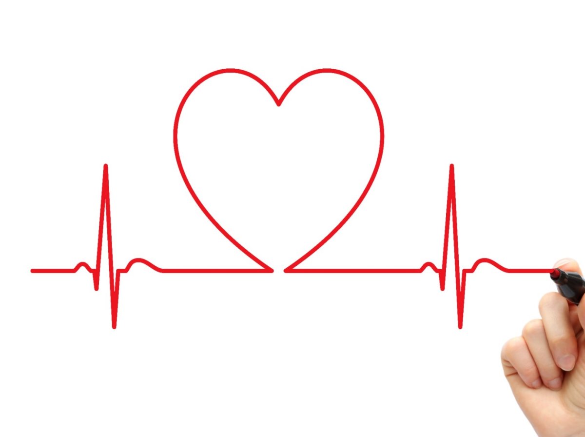 Кардиограмма с сердечком