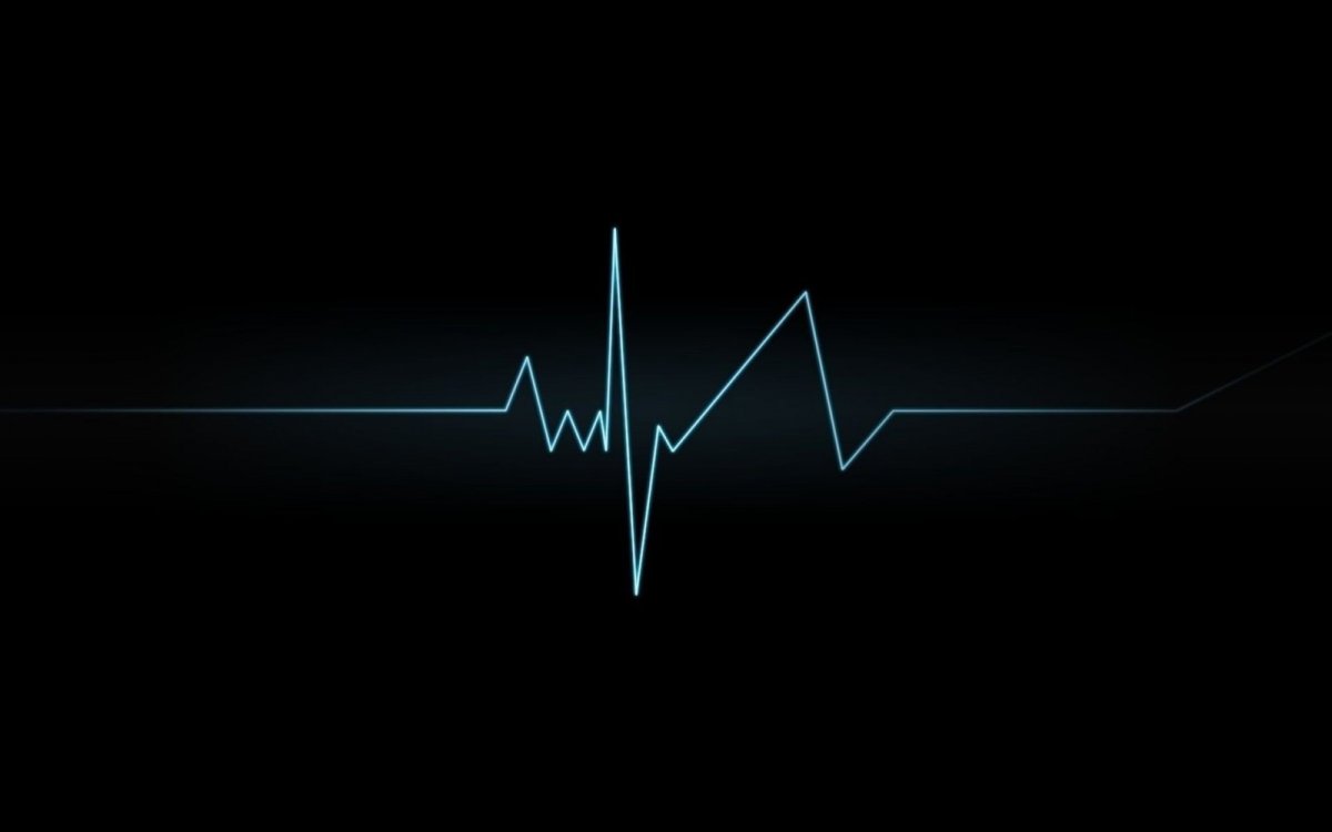 Пульс на черном фоне