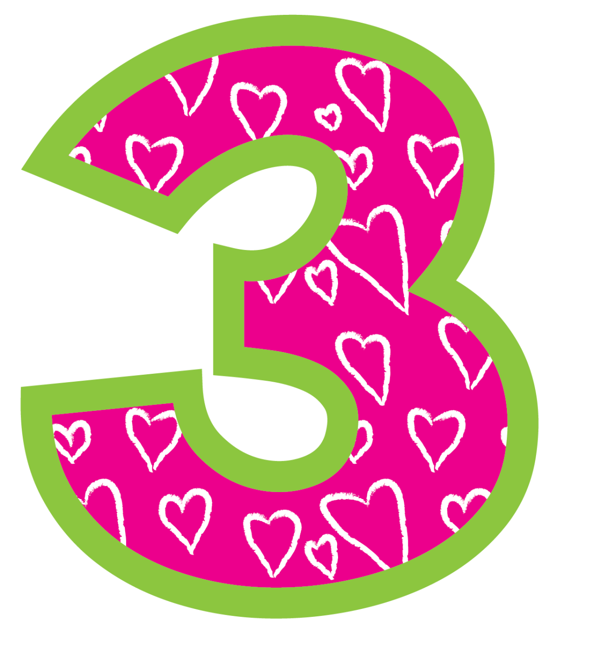 Цифра три для детей