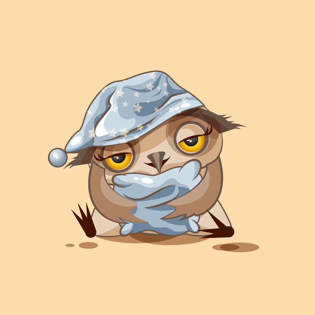 Сонная Сова с добрым утром
