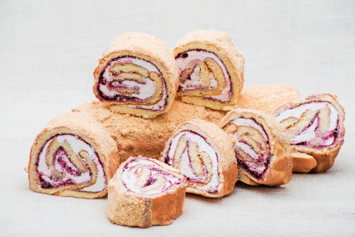 Рулетики сладкие с начинкой