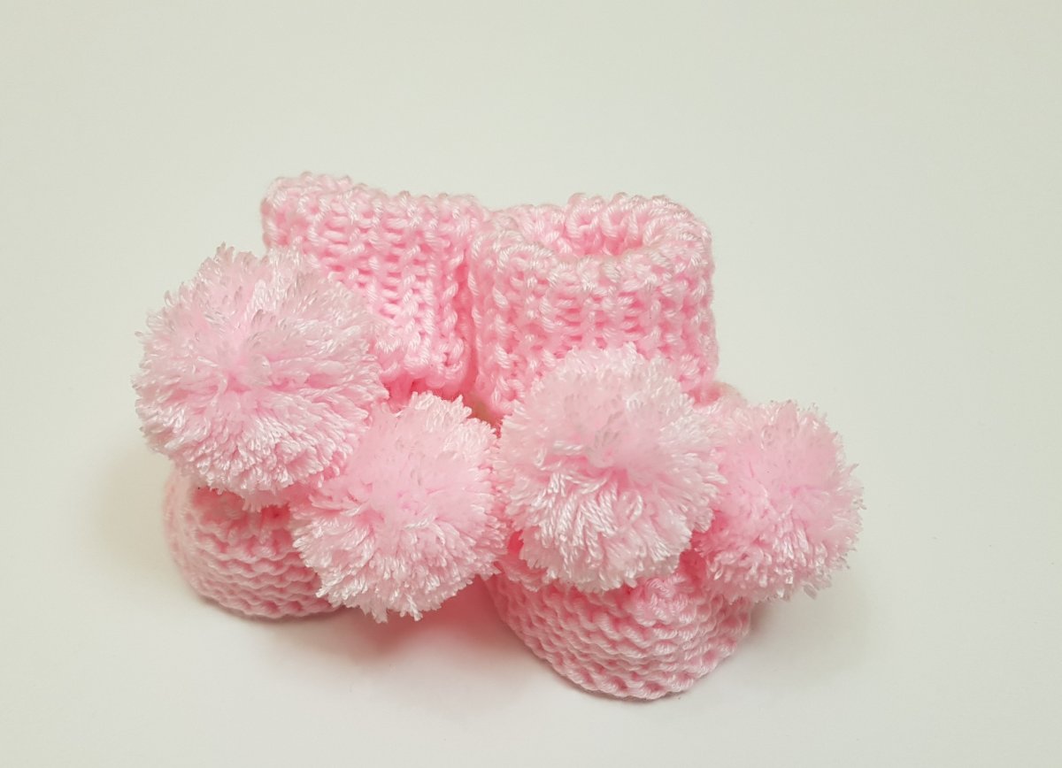 Детские пинетки для новорожденных крючком