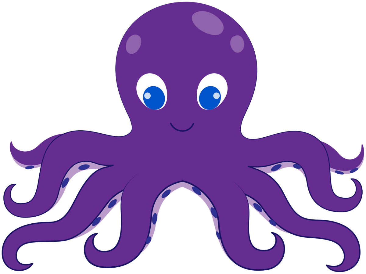 Осьминог мультяшный