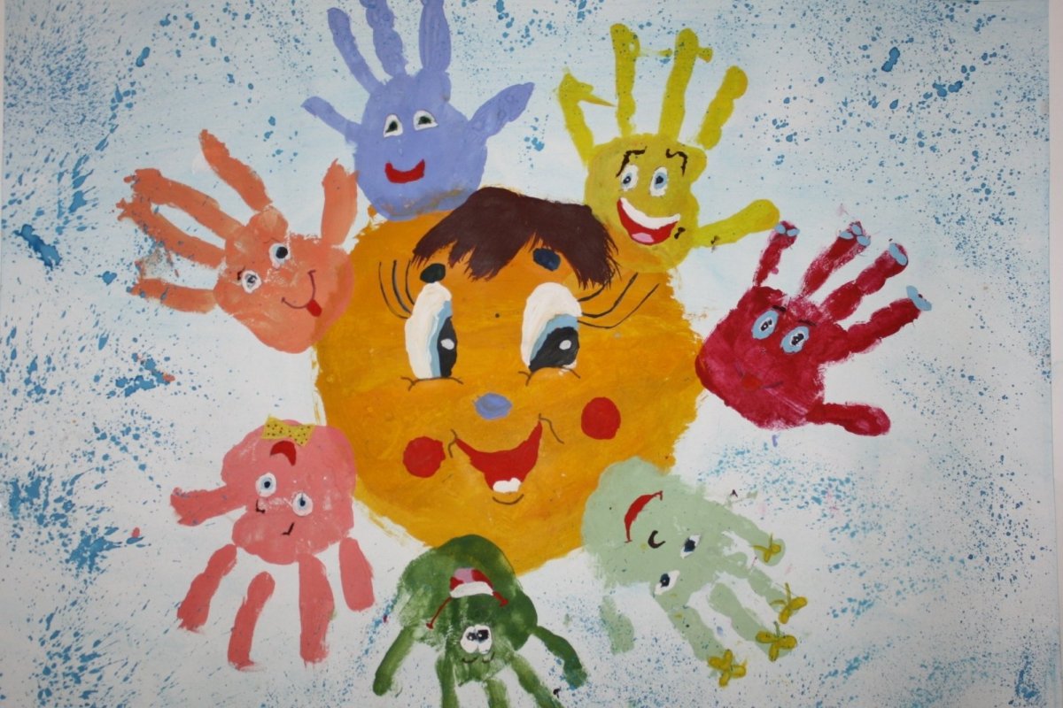 Разноцветные ладошки