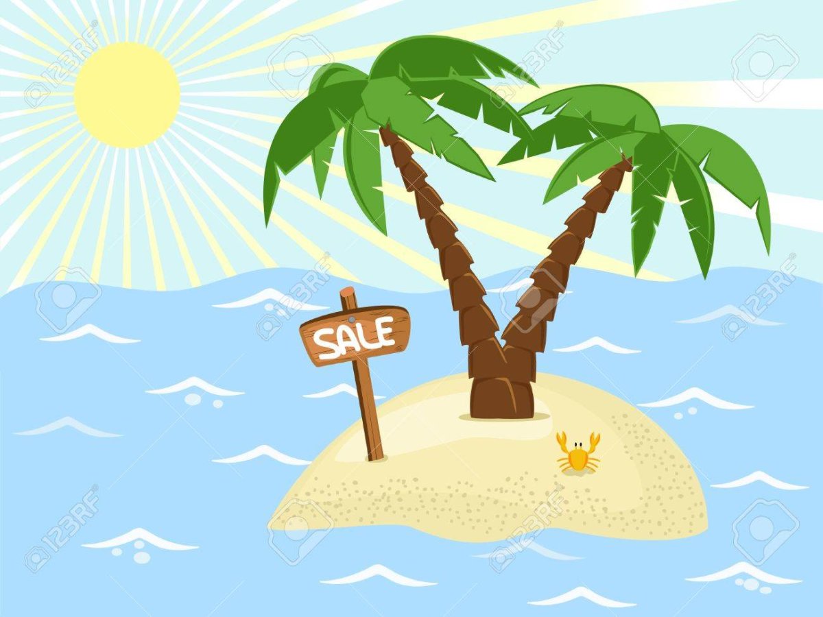 Остров мультяшный