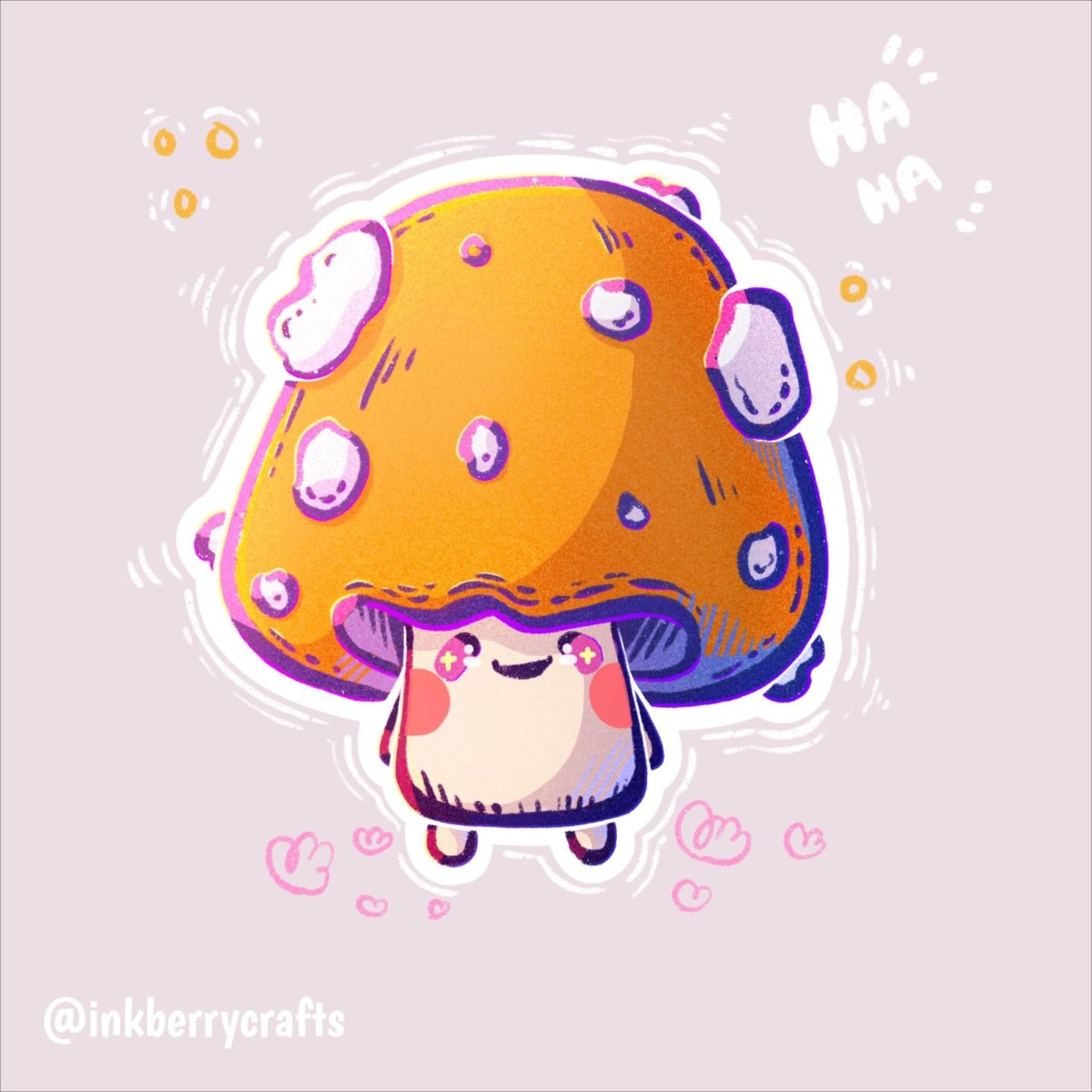 Стикеры грибы