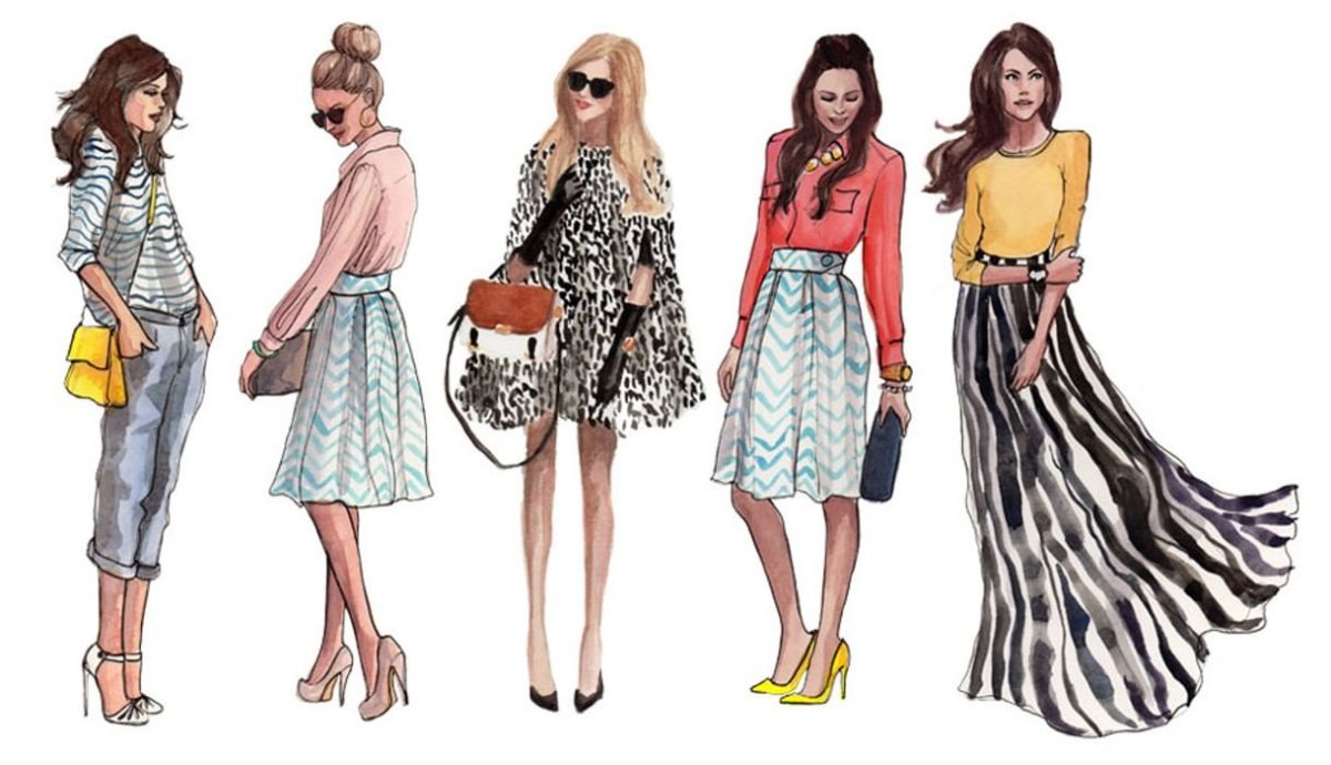 Рисунки модные современные