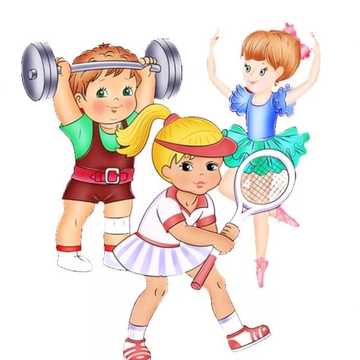 Физкультура в детском саду мультяшная