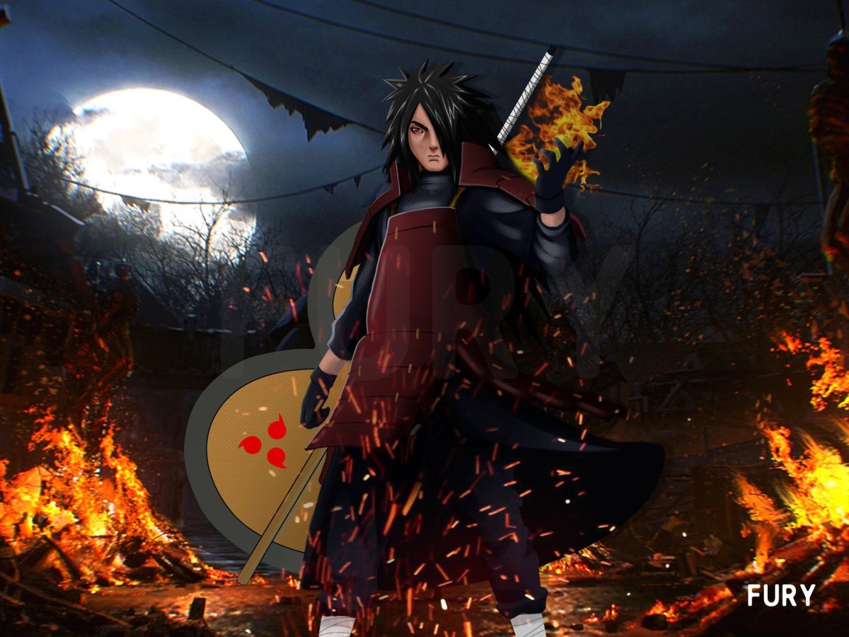 Учиха Мадара арт крутой