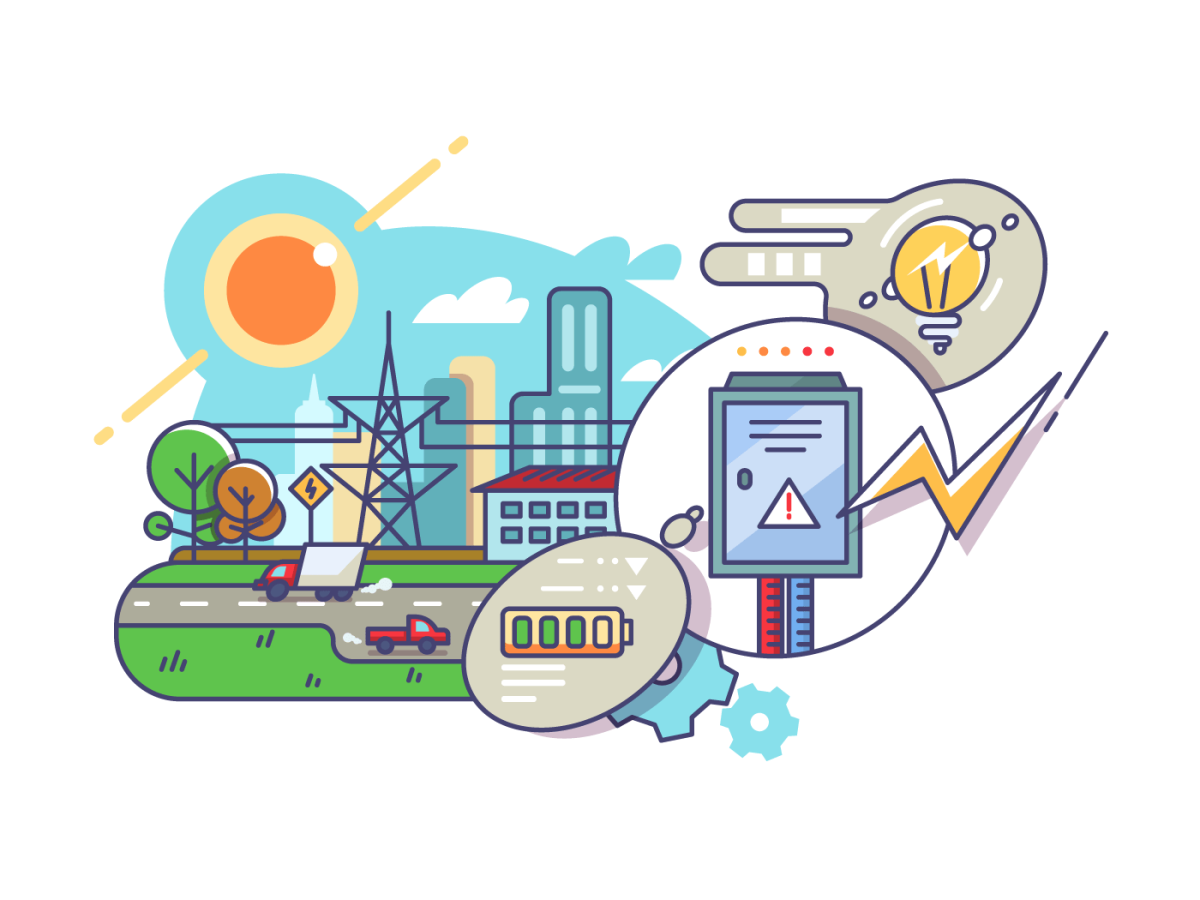 Значок подачи электроэнергии