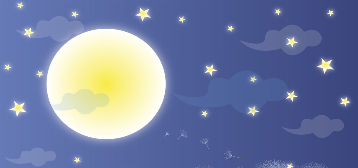Луна и звезды для детей
