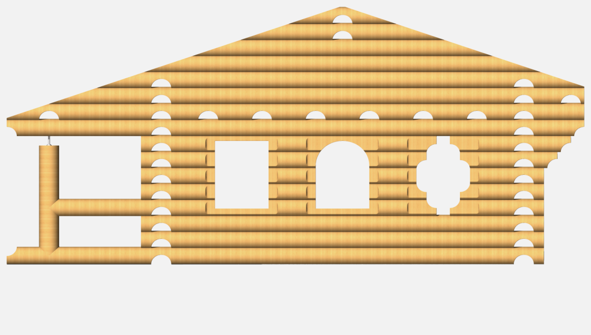 Торец сруба текстура