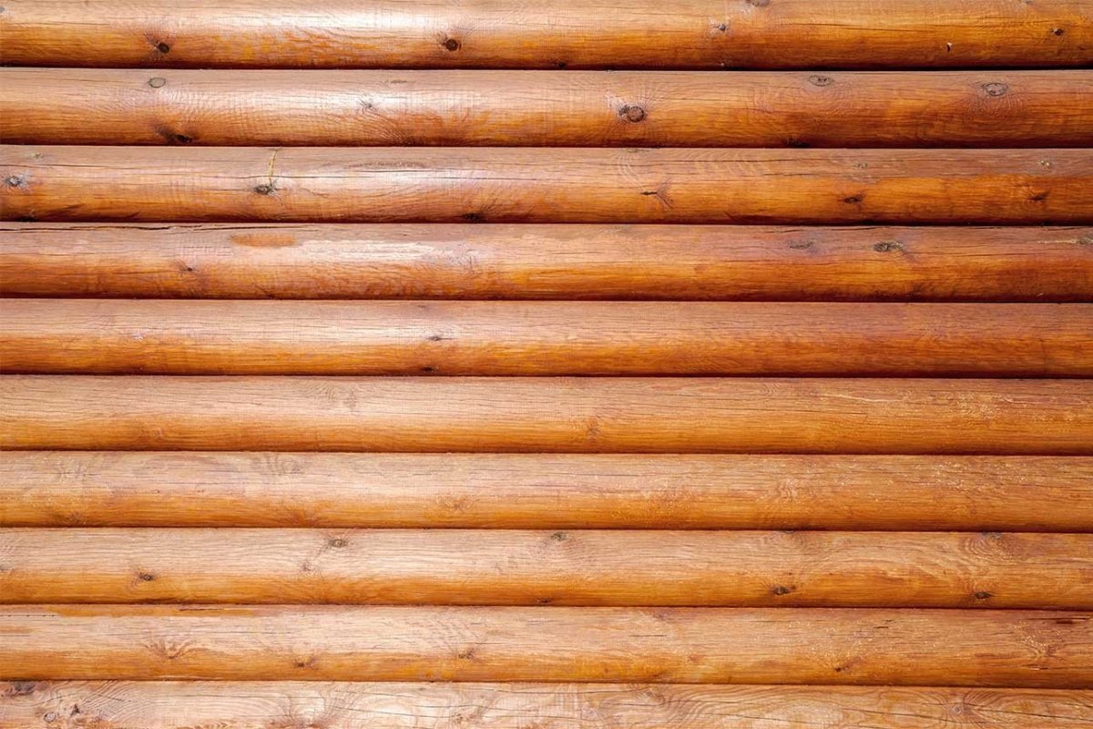 Бревенчатая стена вектор