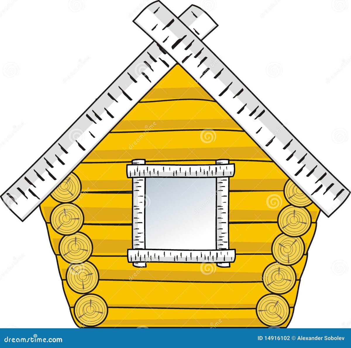 Бревно ручной рубки