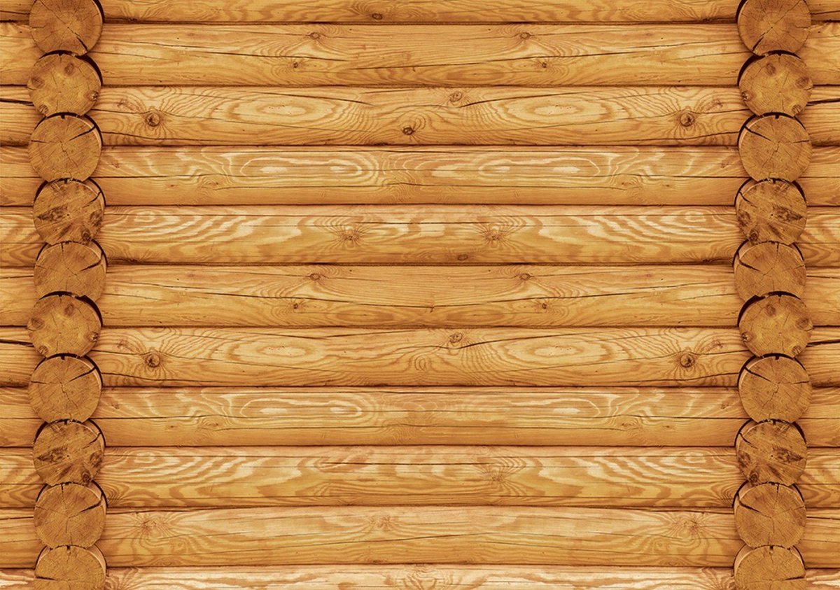 Деревянная стена из бревен