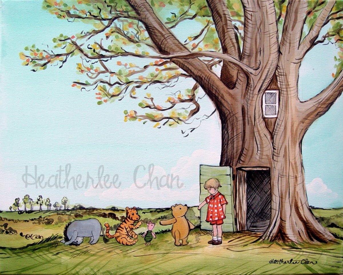 Дерево дом Винни пуха Дисней