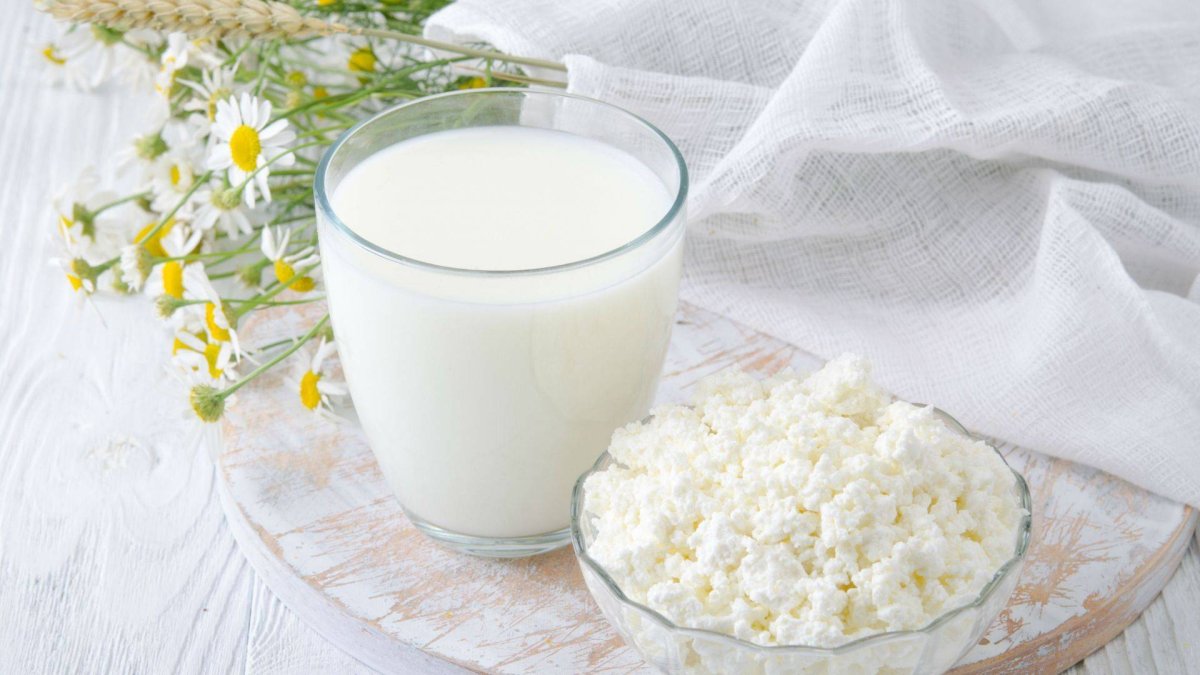 Творог с фруктами