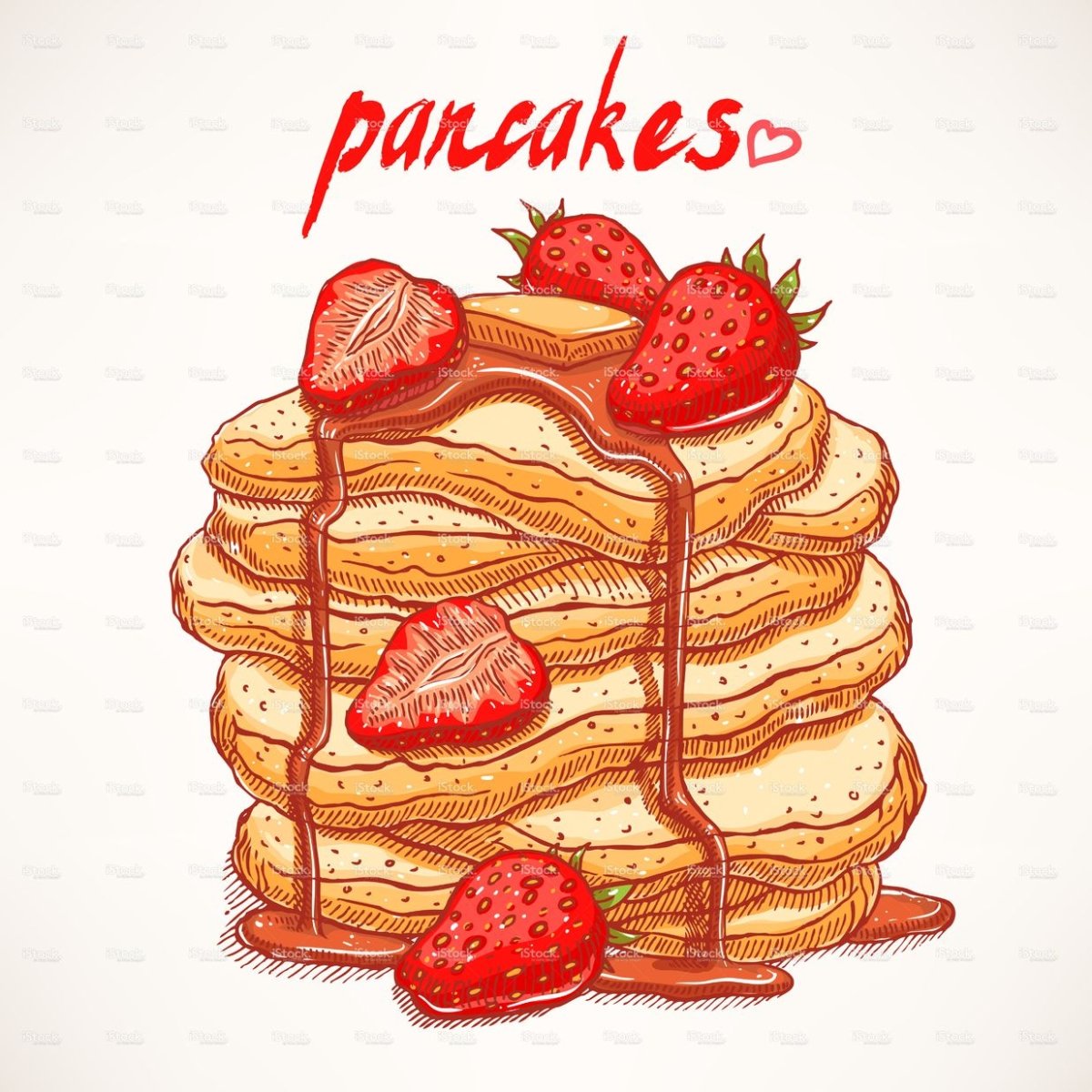 Нарисовать панкейки