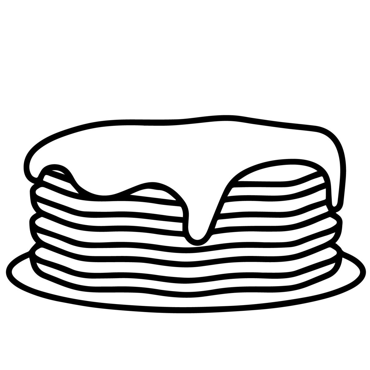 Блины рисовать