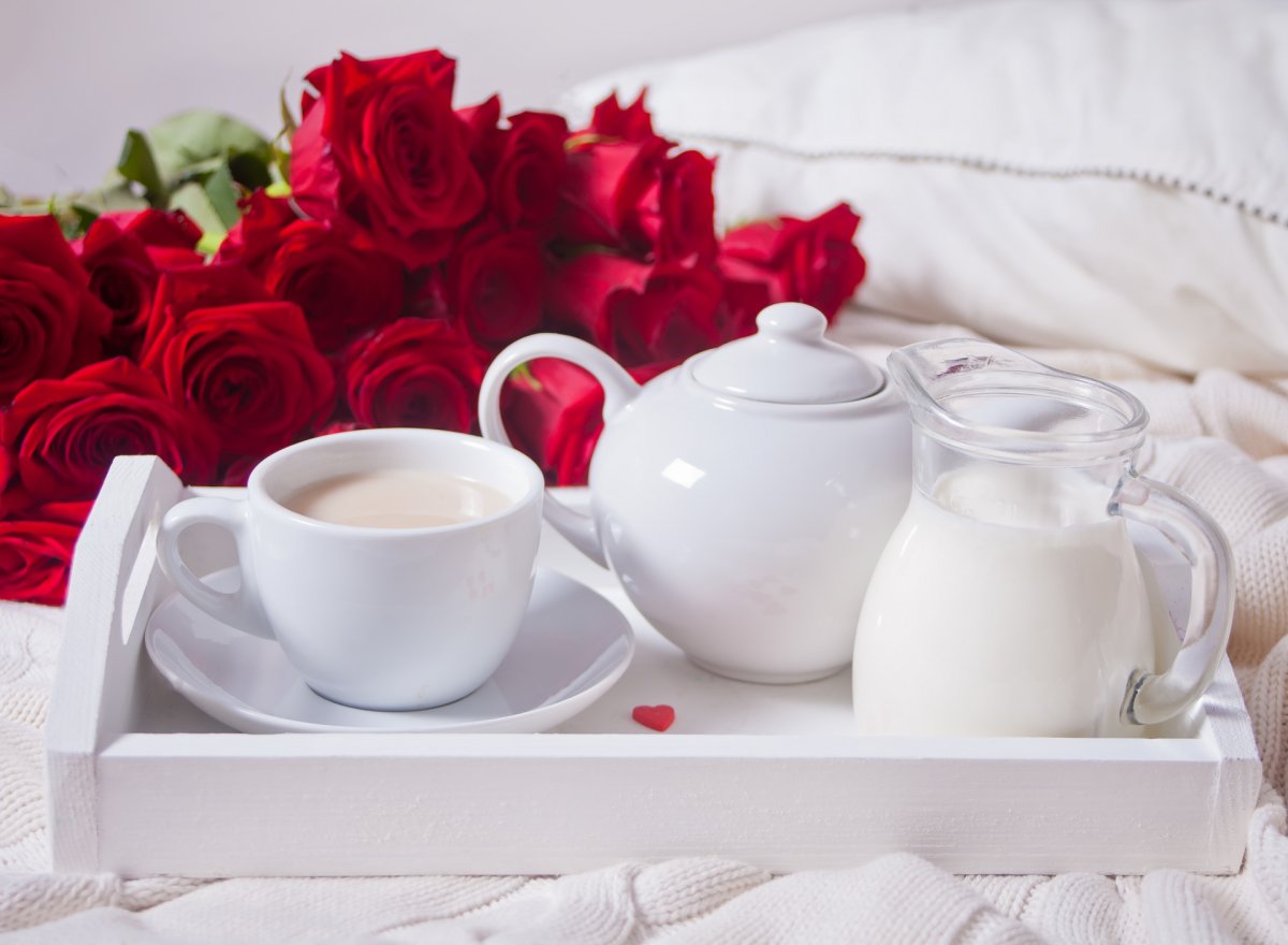 Открытки с добрым утром с сердечками