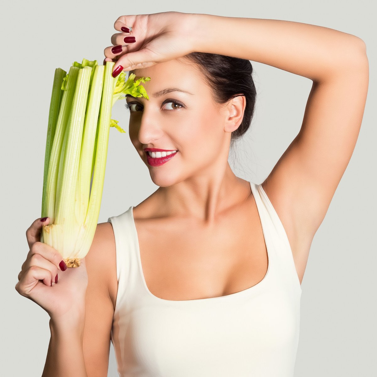 Фото с сельдереем девушка
