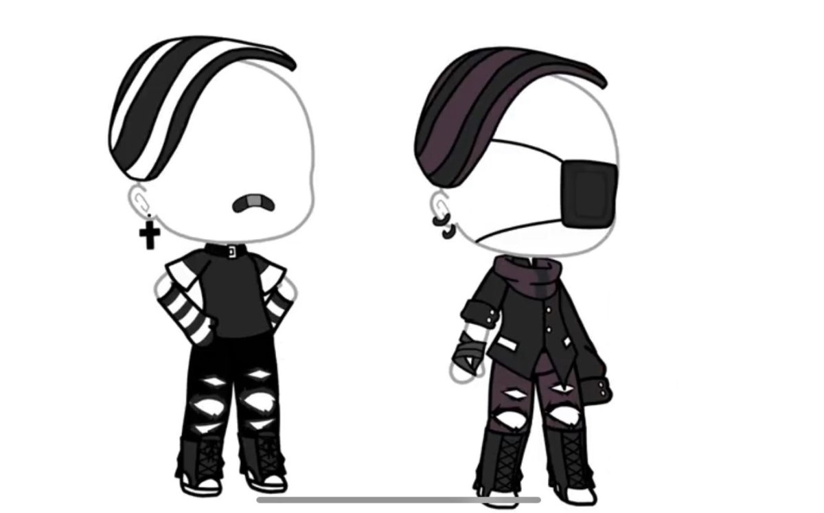 Гача лайф одежда и волосы для мальчиков