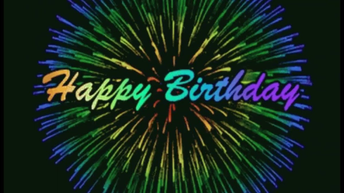 Happy Birthday фейерверк