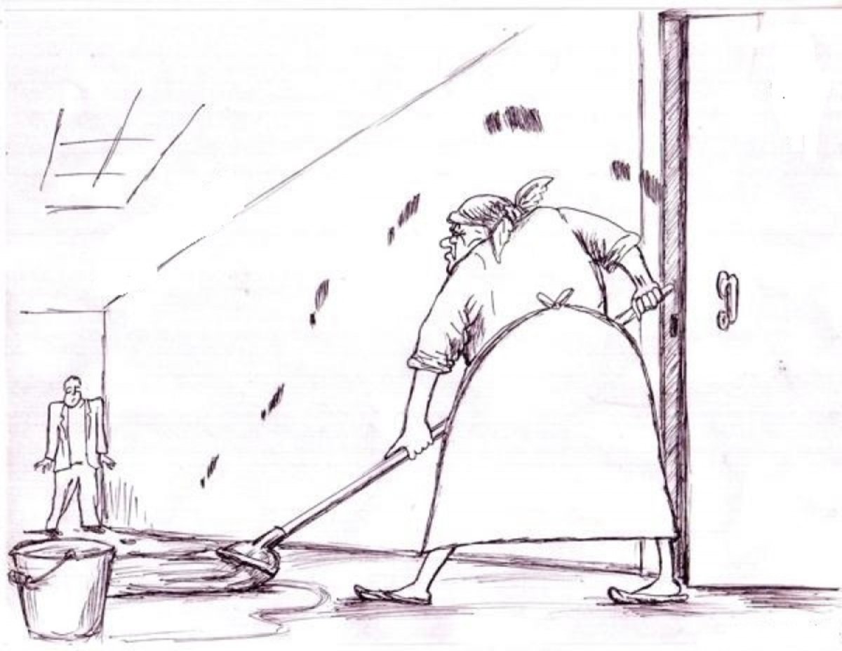 Уборщики карикатуры