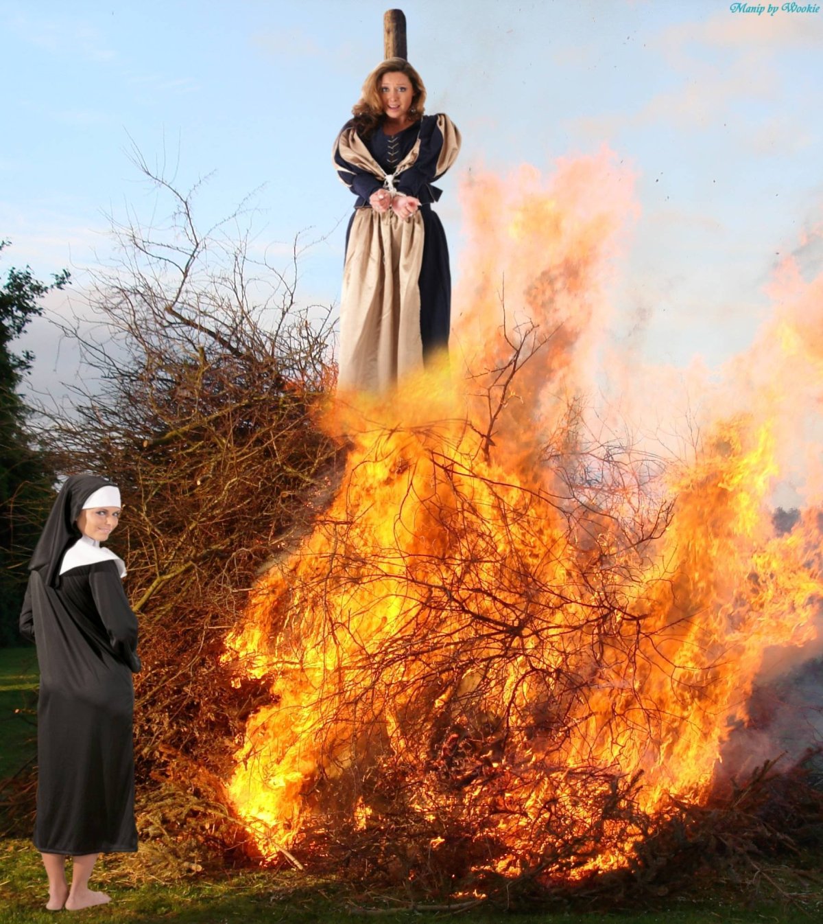 Фредерик Уайт ведьма на костре