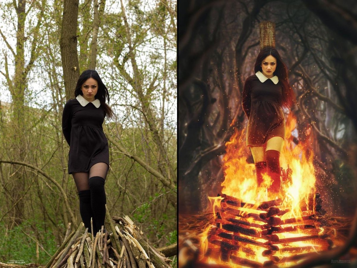 Женщина огонь