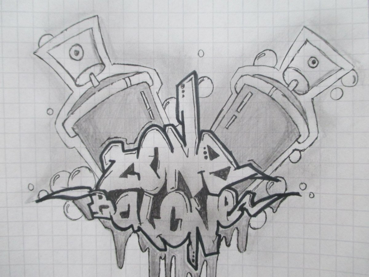 Теги в тетради граффити