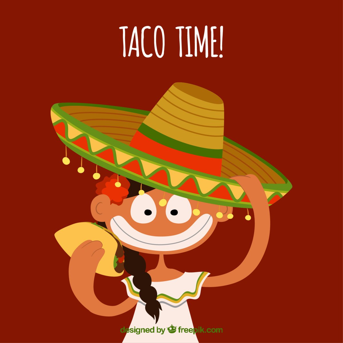 Открытка в мексиканском стиле