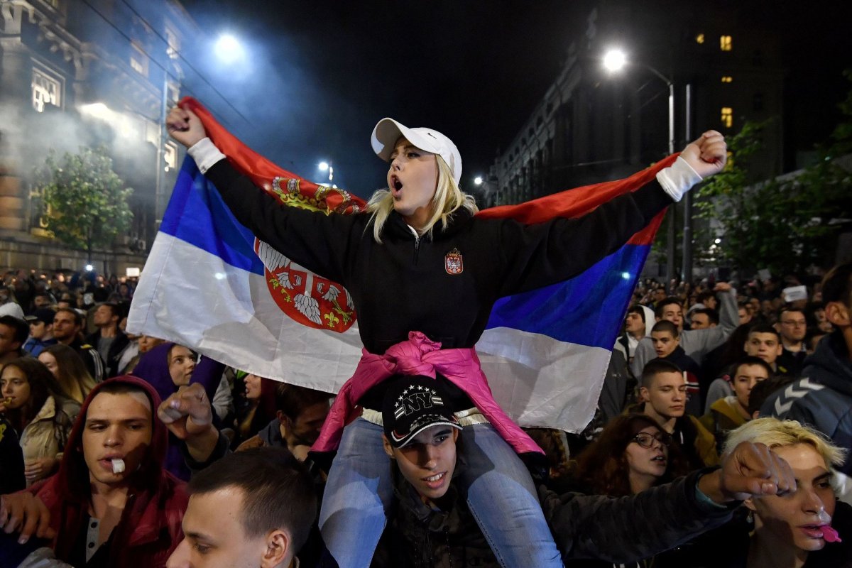 Флаг Сербия