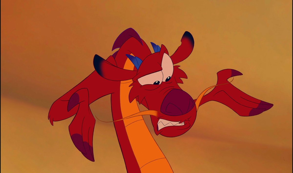 Мулан мультфильм дракон мушу