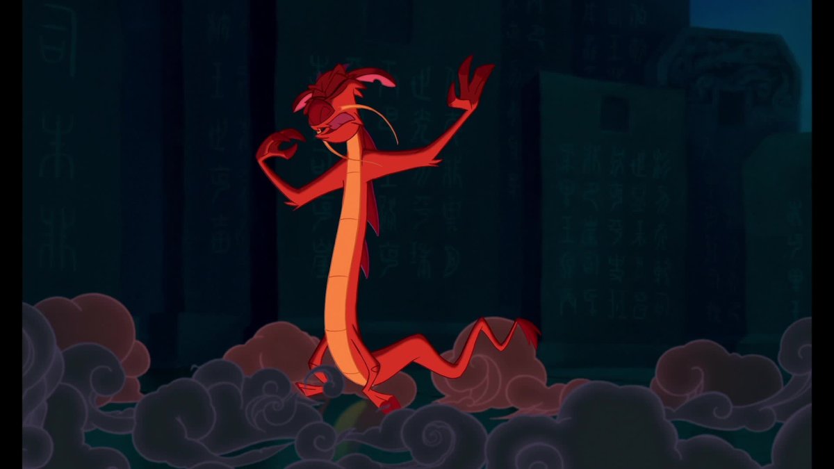 Мулан мультфильм 1998 дракон