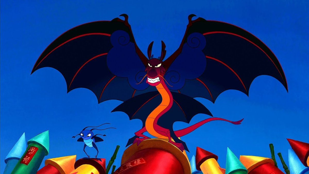 Мушу дракон из Мулан