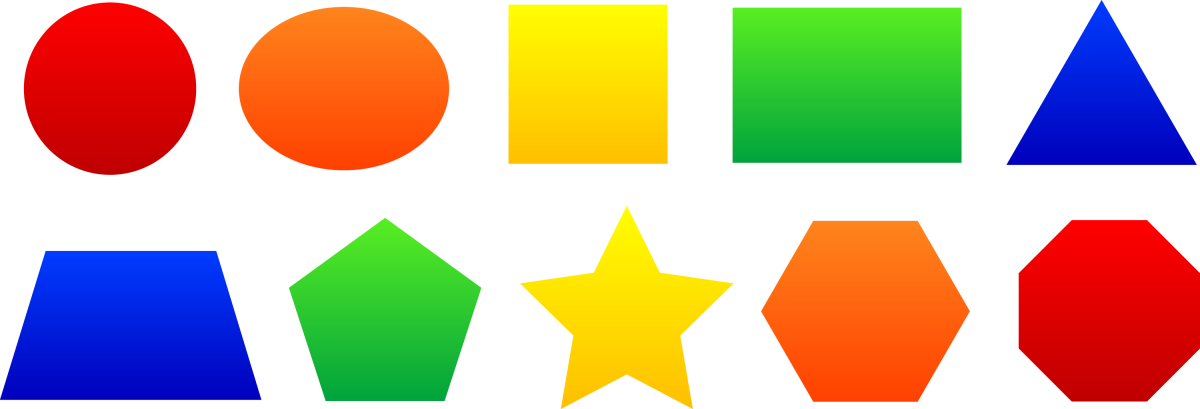 Разноцветные геометрические фигуры