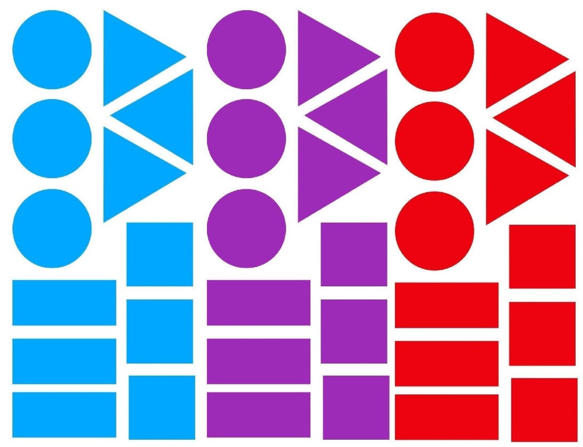 Узоры из геометрического материала